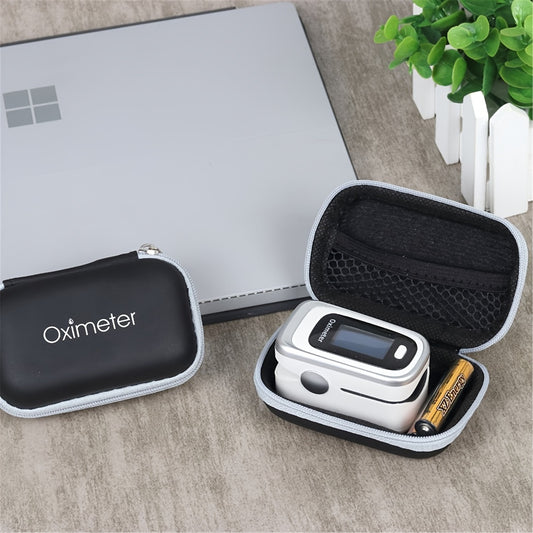 Durable Fingertip Pulse Oximeter Case with Zipper - Portable Protective Carrying Bag for Blood Oxygen Monitor - Ideal for Travel and Daily Use