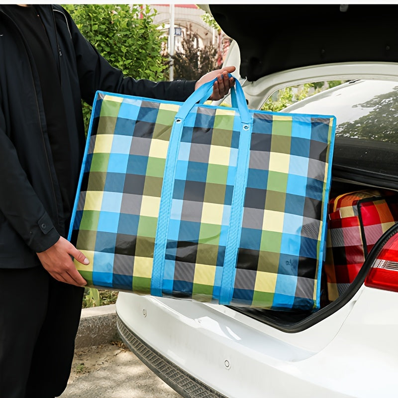 Large Capacity Hanging Storage Bag – Waterproof with Zippers and Reinforced Handle – Ideal for Moving, Packaging, and Student  Back to School