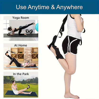 Foot Stretcher & Calf Stretcher for Plantar Fasciitis – Yoga Stretching Band for Muscle Relaxation