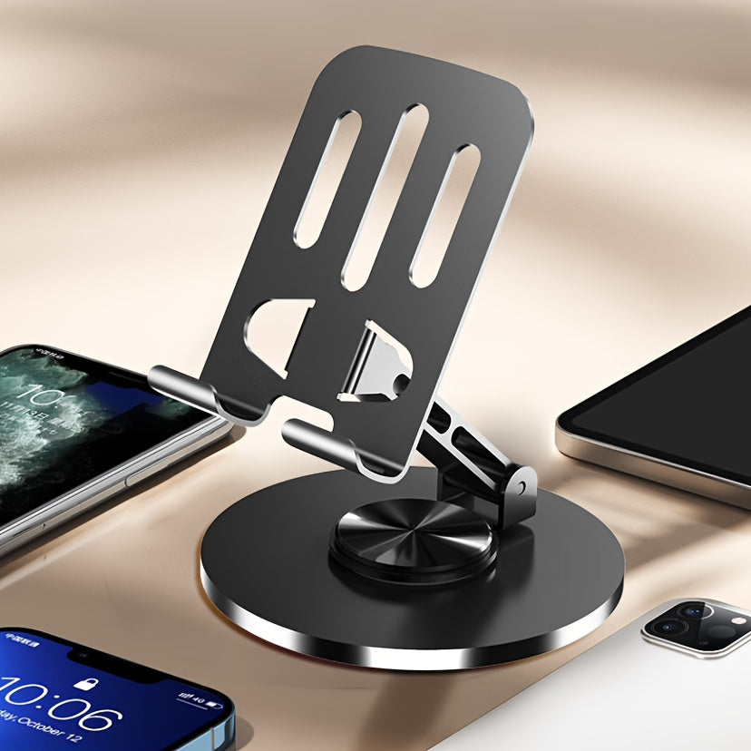 Full Metal 360-Degree Rotating Phone and Tablet Stand - Universal Stress-Relieving Desk Mount