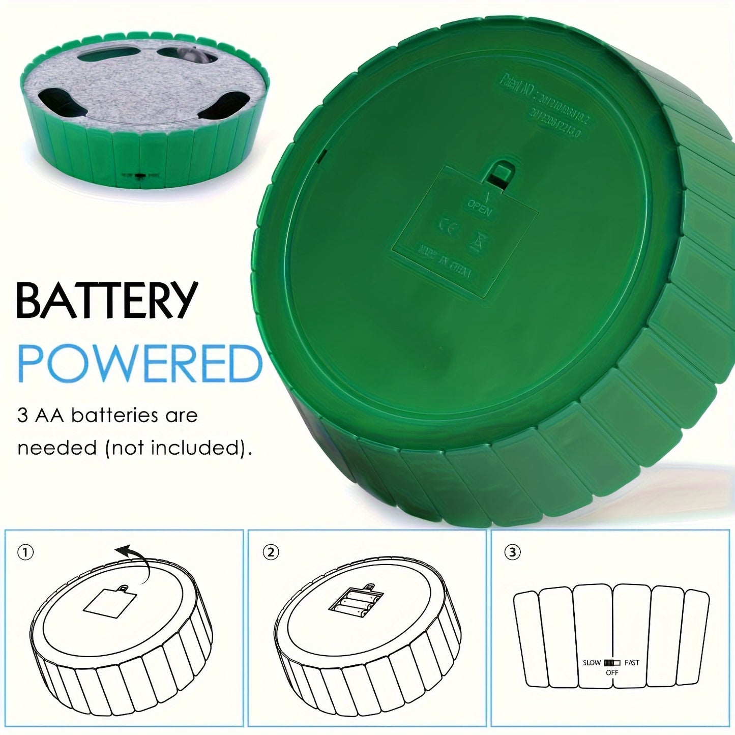 Automatic Electric Interactive Cat Toy - Running Mouse with Rotating Teaser for Pop and Play Hide and Seek