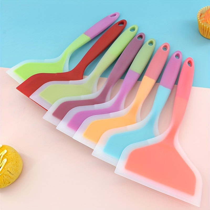 Nonstick Pancake Shovel & Turner – Silicone Omelette Spatula for Eggs, Fish, Pizza, & Steak, Heat-Resistant Kitchen Utensil