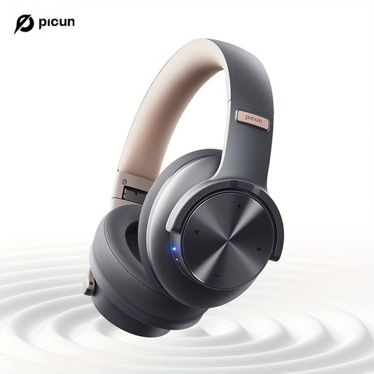 Picun B8 Elite Hi-Fi Wireless Headphones - 120-Hour Battery, 3 EQ Modes, Foldable, Crystal-Clear Mic, Sound Isolation, Type-C Fast Charging