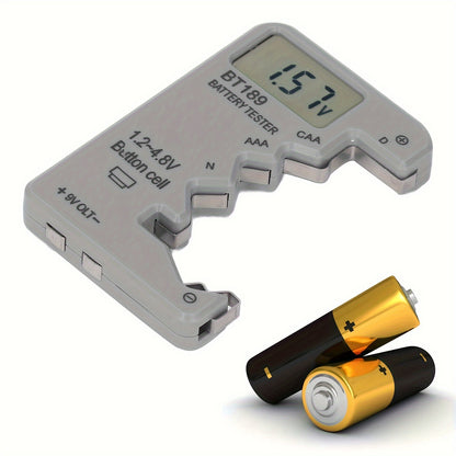 BT189 Digital Battery Tester – LCD Display for AA/AAA/9V/1.5V Button Cell – Battery Capacity Checker and Capacitance Diagnostic Tool