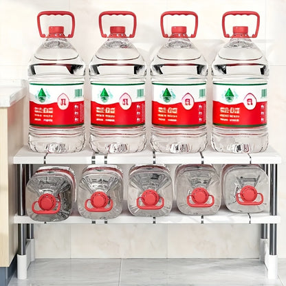 Adjustable Under-Sink Organizer – Stainless Steel Multi-Layer Storage Rack for Kitchen & Bathroom