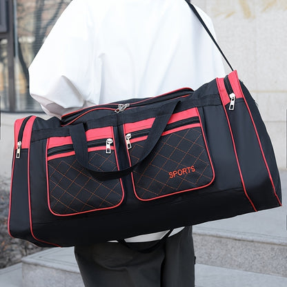 Extra-Large Men's Travel Bag - Spacious and Organized with Multiple Pockets, Durable Luggage for Easy Clothes Storage and Seamless Travel