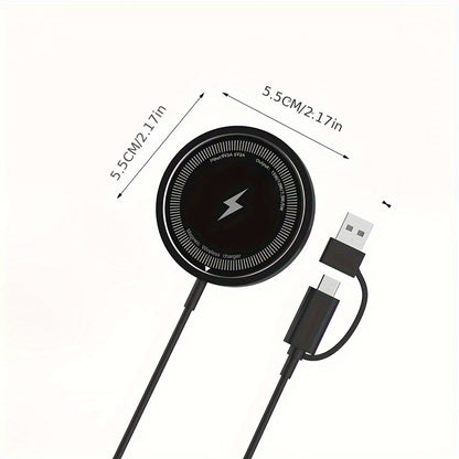 Magnetic Wireless Charger Stand – Fast Charging Pad for iPhone 15/14/13/12 Mini/Pro/Plus/Pro Max, AirPods, PD Dock Station