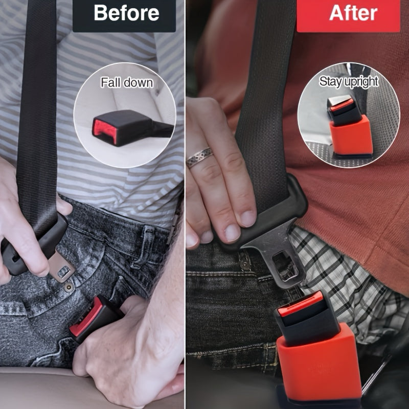 2-Pack Silicone Seat Buckle Holder Set – Car Buckle Booster for Easy Access – Compatible with Most Cars – Interior Accessories