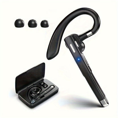 Mosyxe Wireless Business Headset - 120 Hour Standby, Built-in Microphone for iPhone & Android Phones