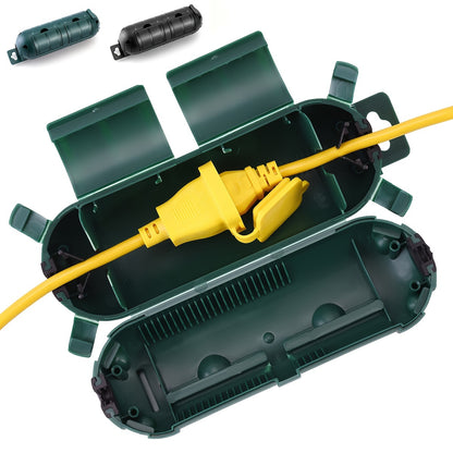 Premium Outdoor Extension Cord Cover – Weather-Resistant, Heavy-Duty Plug Connector Protector, Easy to Install and Durable