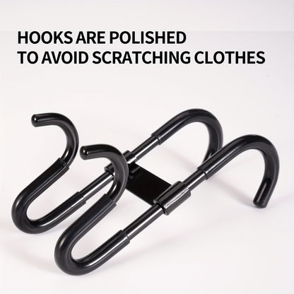 1/2/3Pcs Shower Door Hooks - Metal Hanging Hook for Clothes, Coats & Towels, Multifunctional Strong Bearing Bathroom Glass Door Hook