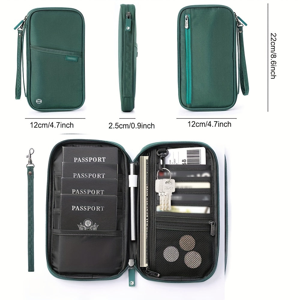 Travel Passport Wallet - Family Passport Holder and Document Organizer, Travel Accessories Card Holder Bag