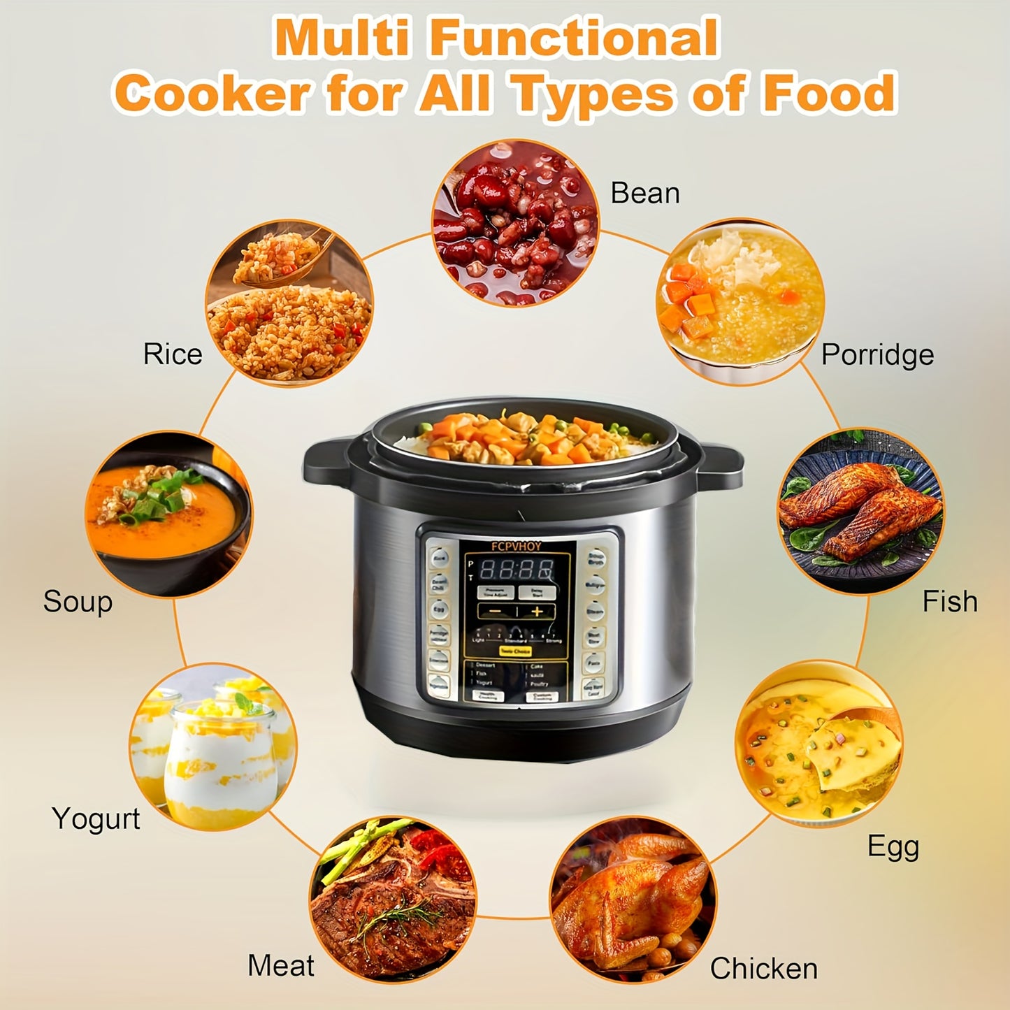 6 qt 11-in-1 Instant Multi Cooker – Electric Pressure Cooker with Safer Venting, Rice Cooker, Soup Maker and More – 1000W Stainless Steel, One-Touch Operation