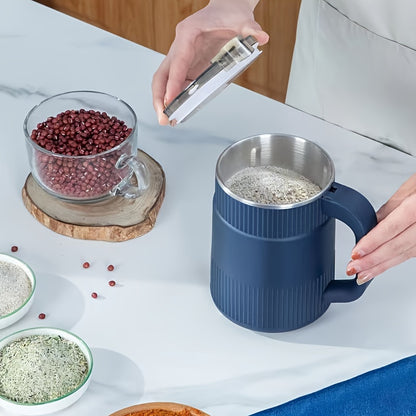 High-Powered Electric Coffee and Spice Grinder - Stainless Steel Blades, One-Touch Control, Food Processor and Mixer - Ideal for Espresso, Nuts, Grains, Includes Cleaning Brush