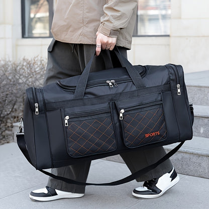 Extra-Large Men's Travel Bag - Spacious and Organized with Multiple Pockets, Durable Luggage for Easy Clothes Storage and Seamless Travel