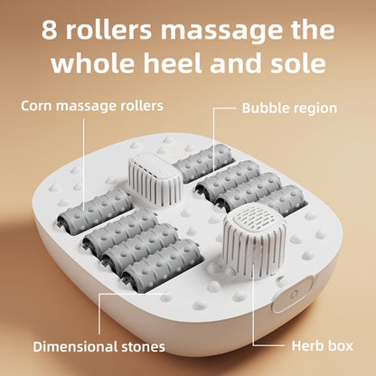 Heated Foot Spa Bath Massager – Pedicure Soak with Bubbles & Acupressure, Temperature Control, 110V, Christmas Gift Idea