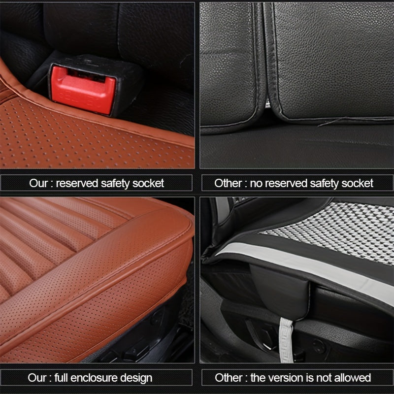 Comfort-Enhanced PU Leather Car Seat Cover – Non-Slip, Durable Protector for All Vehicles
