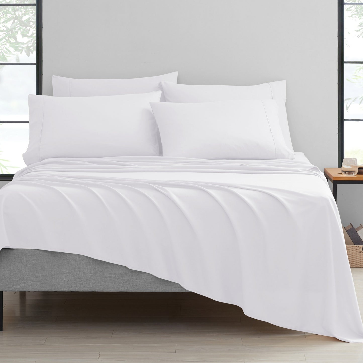 Bamboo 2000 Thread Count 6-Piece Luxury Sheet Set - Organic, Cooling, 16 Inch Deep Pocket, Egyptian Luxury with Bonus Pillowcases - Shrink and Fade Resistant