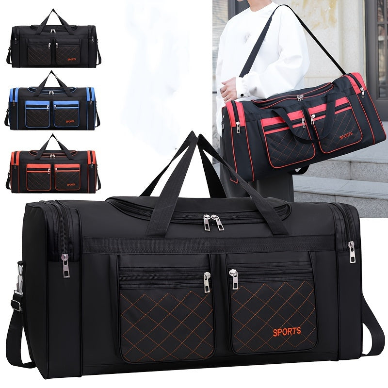 Extra-Large Men's Travel Bag - Spacious and Organized with Multiple Pockets, Durable Luggage for Easy Clothes Storage and Seamless Travel