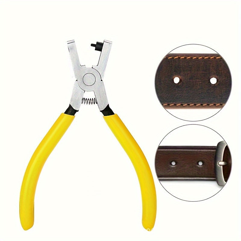 Universal Leather Hole Punch Plier 2.0mm – Hand Strap Wrist Belt Puncher for Watch Bands, Thin Belts, Dog Collars, Shoes and Craft Projects