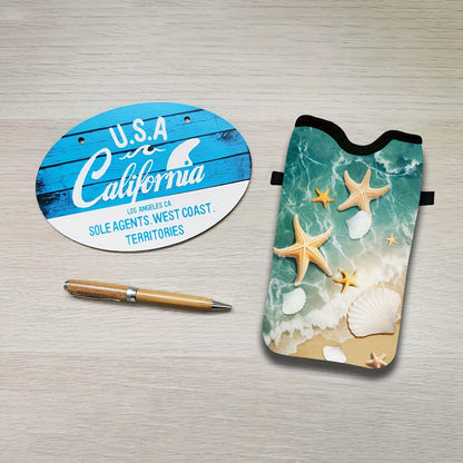 Shockproof Phone Pouch with Adjustable Lanyard - Versatile Print Design, Compatible with Multiple Models