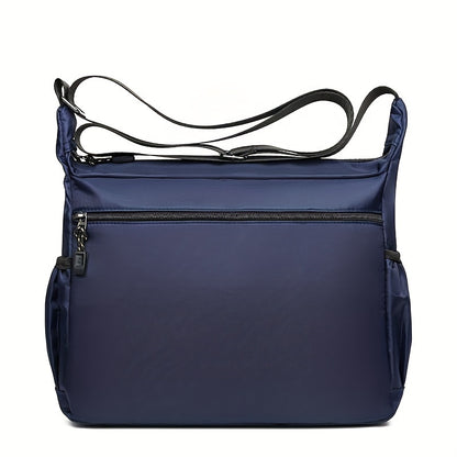 Large Capacity Oxford Cloth Waterproof Crossbody Bag - Durable, Adjustable Sling Shoulder Bag for Men - Ideal for Travel, Leisure, and Student Storage