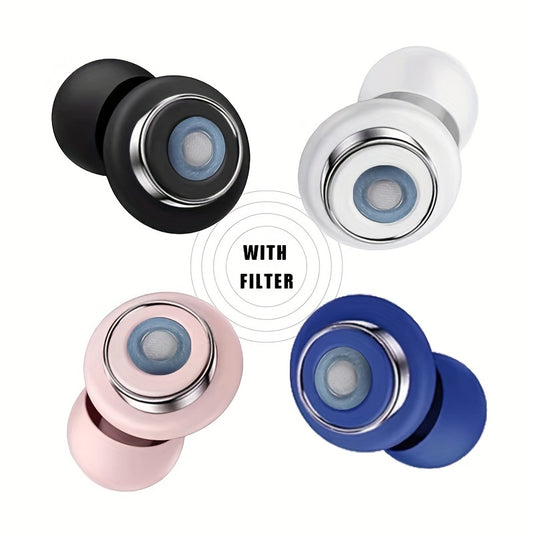 HiiPeak High Fidelity Ear Plugs - 3 Sizes for Concerts, Loud Music, Sleeping, and Music Festivals, Essentials for Side Sleepers and Snoring