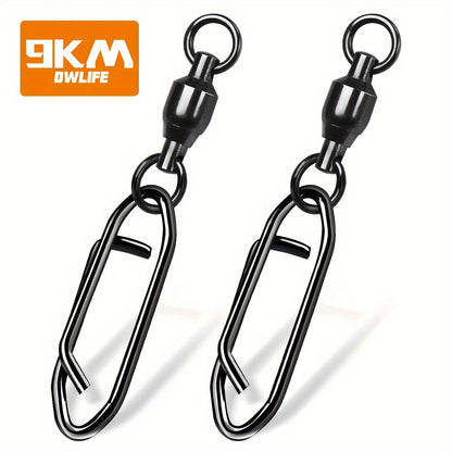 25pcs Premium Durable Sea Fishing Lure Connector Kit – Heavy-Duty Fishing Snap Swivel with Ball Bearing & Safety Snap – Essential Fishing Accessories for Anglers