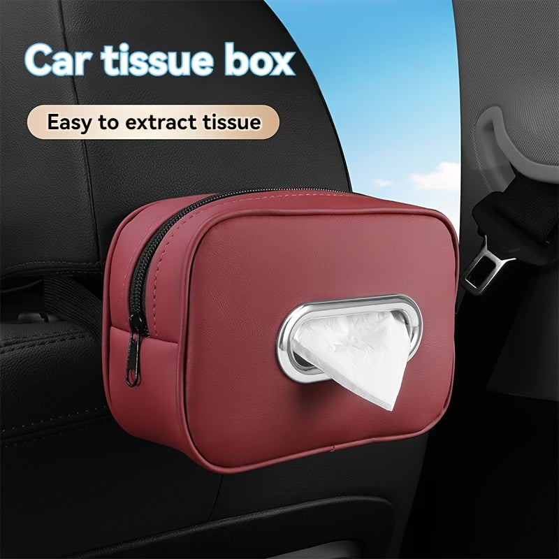 Hanging Car Napkin Holder - Armrest Box Tissue Holder for Car Interior Accessory