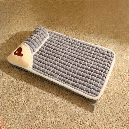 Luxurious Memory Foam Cat Bed - Thick, Comfortable PET Nest with Removable and Washable Cover