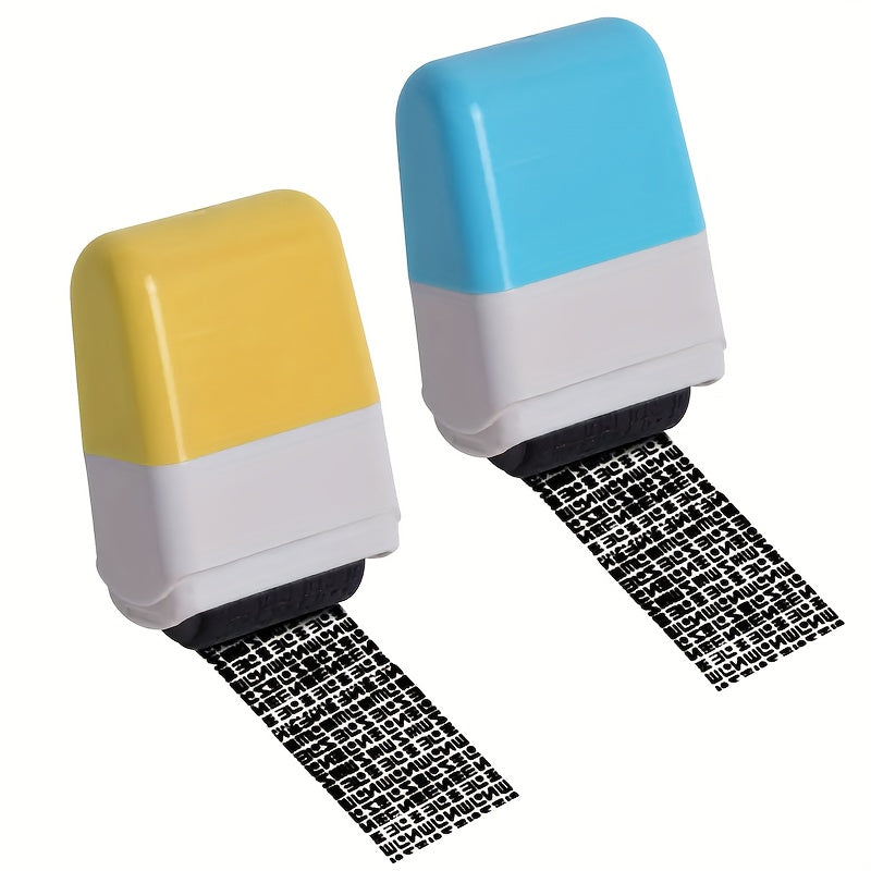Wide Identity Theft Protection Roller Set – Safeguard Confidential Information with Anti-Theft Privacy Features – Durable Plastic for ID Blackout Security (1pc)