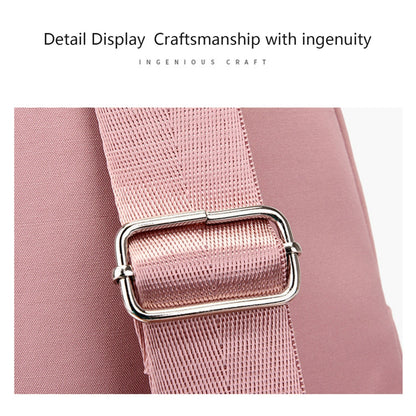New One-Shoulder Messenger Bag for Women - Fashion Embroidered Rhombic Design - Large Capacity Waterproof Backpack with Data Hole