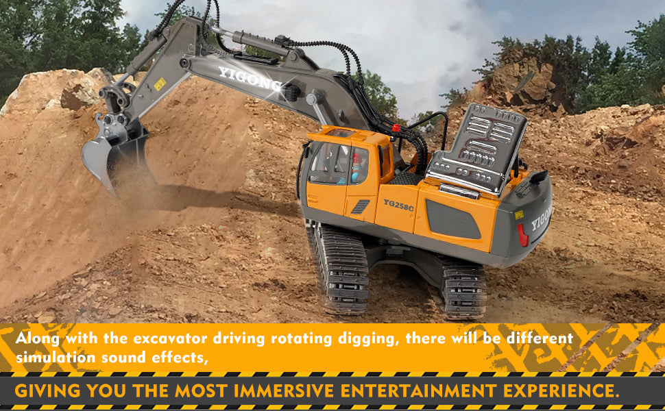 New RC Engineering Vehicle Toy — 2.4G Crawler Bulldozer, Excavator & Dumper Car for Boys, Kids Holiday Gift