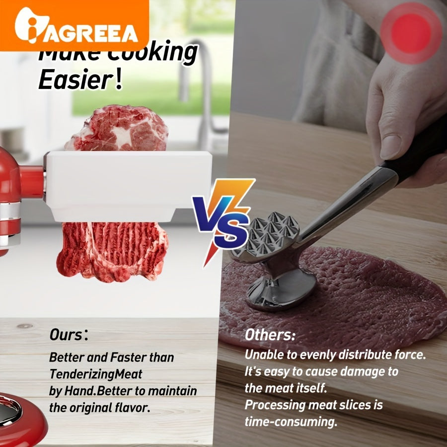 KitchenAid Meat Tenderizer Accessory - Fits Vertical Blenders, Enhances Marinade Absorption and Tenderizes Meat, Dishwasher Safe, Excludes Machine/Mixer