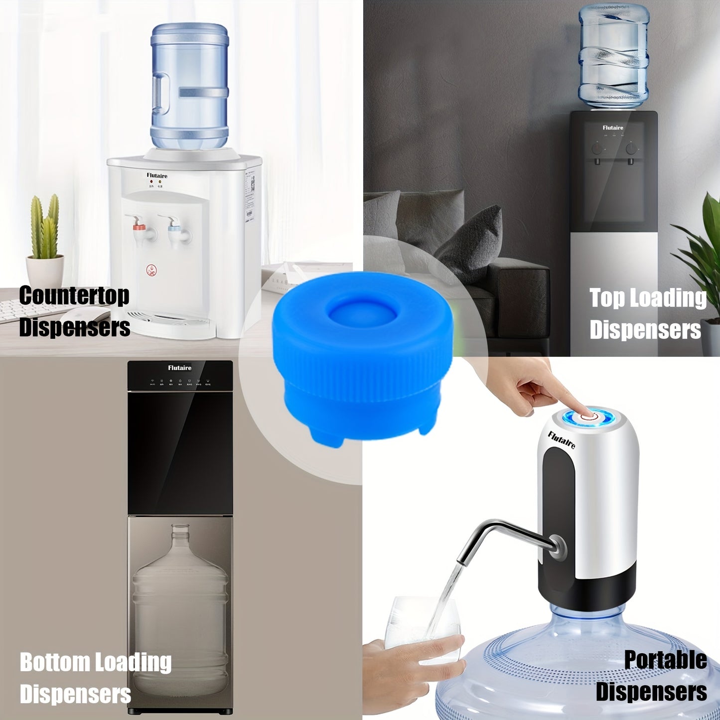 3pcs Silicone Water Bucket Lids - Fits 1, 2, 3, 4, 5 Gallon Buckets, Reusable, High-Temperature Resistant, Easy to Clean, Environmentally Friendly
