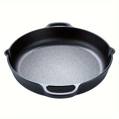 14-Inch Pre-Seasoned Cast Iron Skillet - Durable, Non-Stick Dutch Oven for Searing, Sautéing, Baking, Roasting, and Grilling