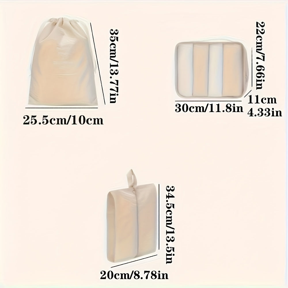 7PCS Large Capacity Travel Organizer Set - Premium Nylon Packing Cubes with Storage Pouch - Lightweight, Durable, and Easy to Use for Vacation and  Travel