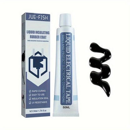 1.01/1.69oz Liquid Insulating Tape - Rubber Electrical Wire Coating, Circuit Board Repair Glue for Cable Fixes
