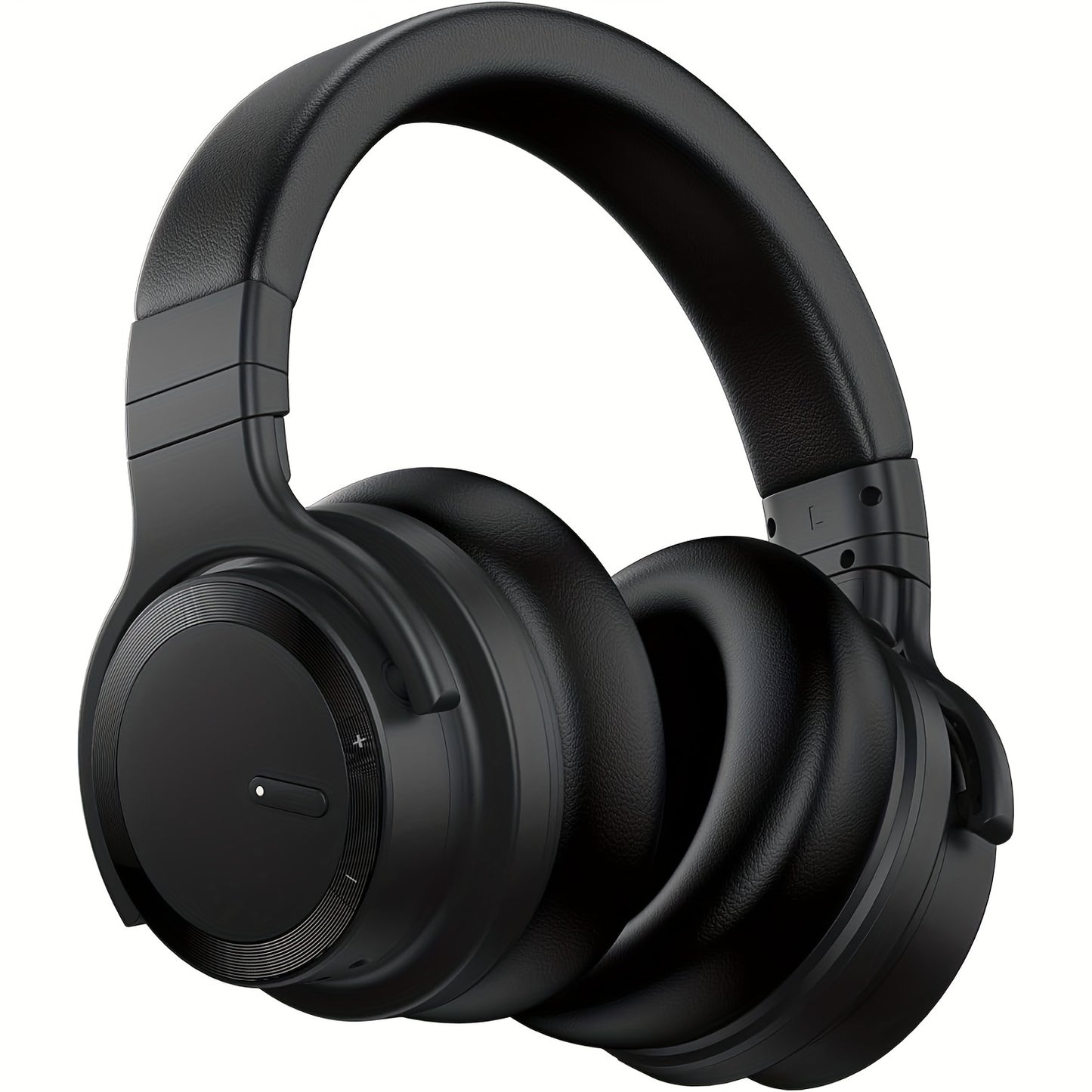 30 Hour Playtime Wireless Active Noise Cancelling Headphones - Premium Sound, Rich Bass, Crystal-Clear Calls, Comfort Fit, Foldable Design - Black