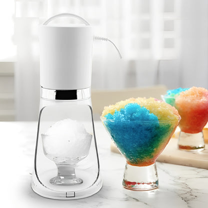 Electric Ice Shaver and Snow Cone Machine - Includes 2 Reusable 3.38oz Plastic Ice Mold Cups - Essential Kitchen Accessory