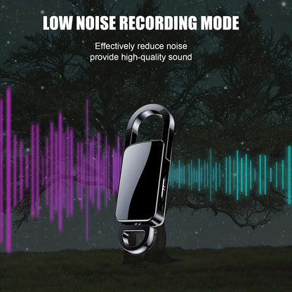 32GB Keychain Voice Recorder - High-Capacity, Discreet, Crystal-Clear Audio for Lectures, Meetings, Interviews | Ideal Gift for Students, Professionals, and Loved Ones