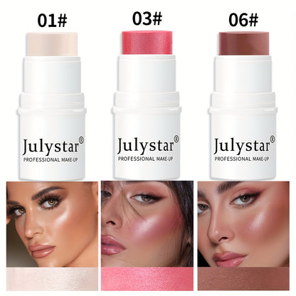 4Pcs Ultimate Cream Contour Kit - Seamless Blending Sticks with Highlighter, Blush and Bronzer - Buildable, Long-Lasting, Water-Resistant for Flawless Cheek Sculpting
