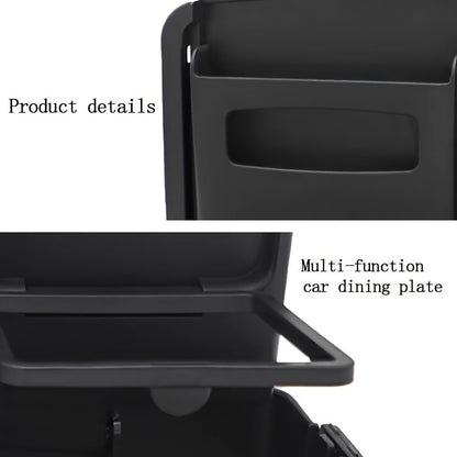 Adjustable and Foldable Car Dining Table with Cup Holder – Portable Backseat Storage Tray for Food and Drinks, Made of Durable PP Material