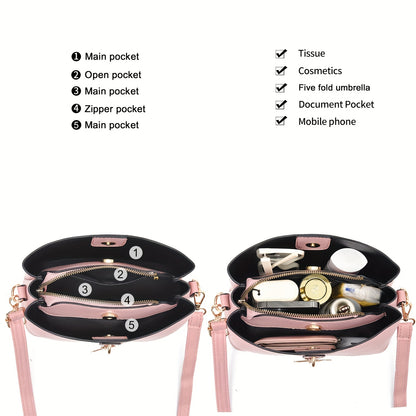 Small Crossbody Bags for Women - Fashion Butterfly Bucket Purses, Lightweight Shoulder Handbags