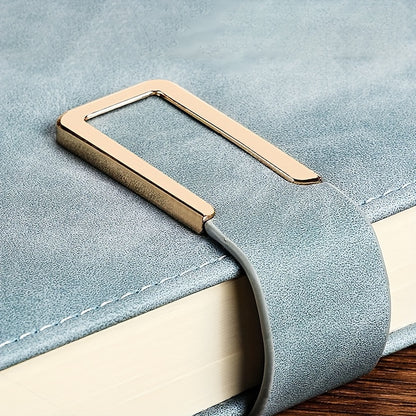 Vintage A5 Leatherbound Notebook – Personalized Soft Cover with Bookmark, Ideal for Business Meetings and University Life