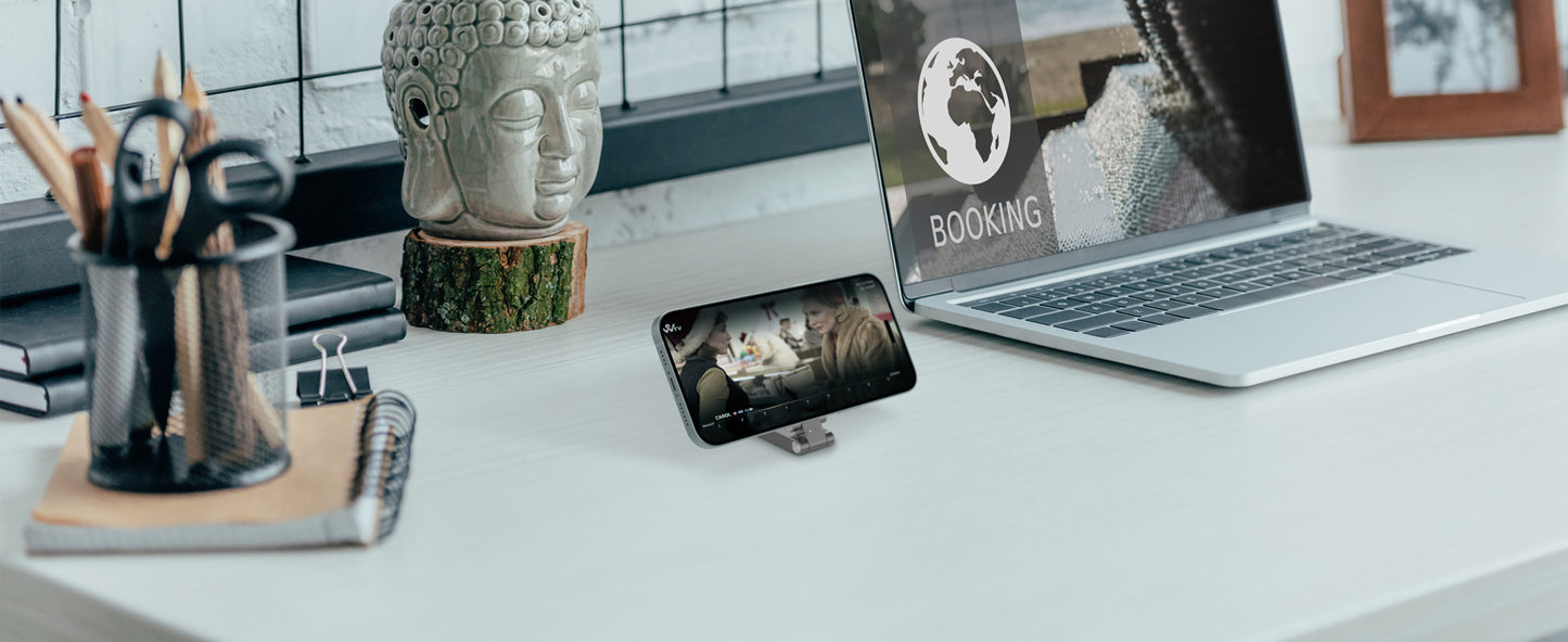 Universal Magnetic Phone Holder - Flexible Rotation, Hands-Free Airplane Mount for iPhone 15 Pro Max Series