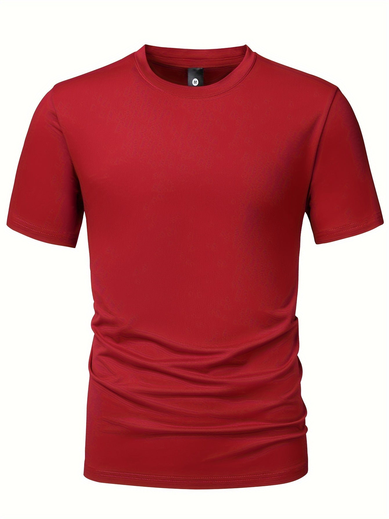 5pcs Men's Fashion Sports T-Shirts – Stylish Casual Stretch Tee Shirts with Round Neck – Comfortable & Breathable for Summer Wear – Ideal for Warm Weather, Value Pack