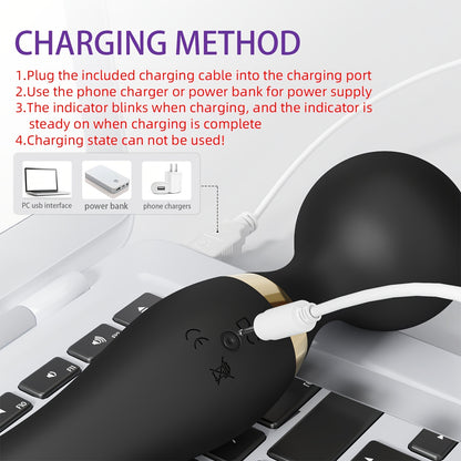 Ultra-Compact Electric Massage Stick Gun - 8-Speed Handheld Massager for Body, Back, Neck, Legs, Waist | Easy to Carry, High-Speed Drive Motor, Ergonomic Design for Ultimate Comfort
