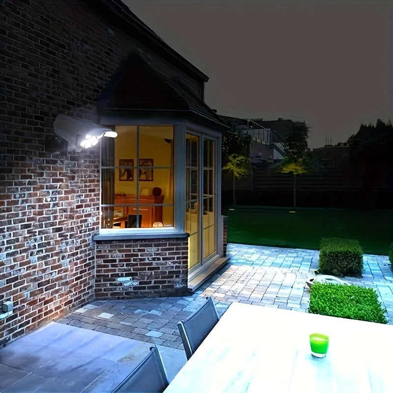 Outdoor Sports Sensor Solar Light – 2000 Lumens, 77 LED Spotlights with Remote Control, Wireless Floodlight for Hotels, Gardens, Porches & Driveways