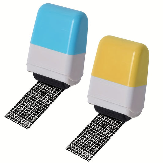 Wide Identity Theft Protection Roller Set – Safeguard Confidential Information with Anti-Theft Privacy Features – Durable Plastic for ID Blackout Security (1pc)